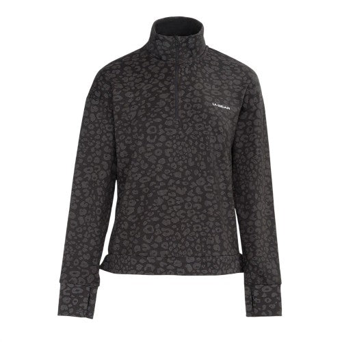 Front - LA Gear Womens/Ladies Half Zip Sweatshirt