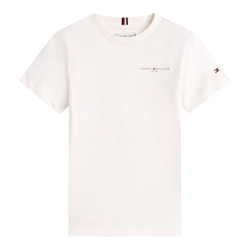 Front - Tommy Hilfiger Childrens/Kids Logo Cotton Regular T-Shirt