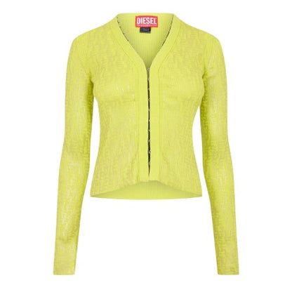 Front - Diesel Womens/Ladies Metal Hook Slim Cardigan