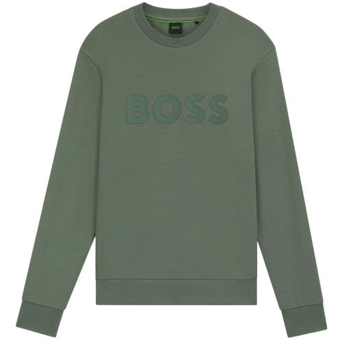 Front - Boss Mens Salbo Cotton Sweatshirt