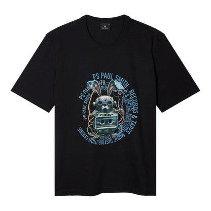 Front - Paul Smith Mens Bunny Tapered T-Shirt