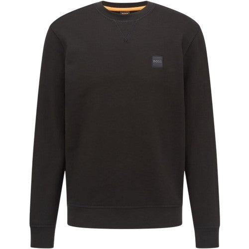 Front - Boss Mens Westart Premium Cotton Crew Neck Sweatshirt