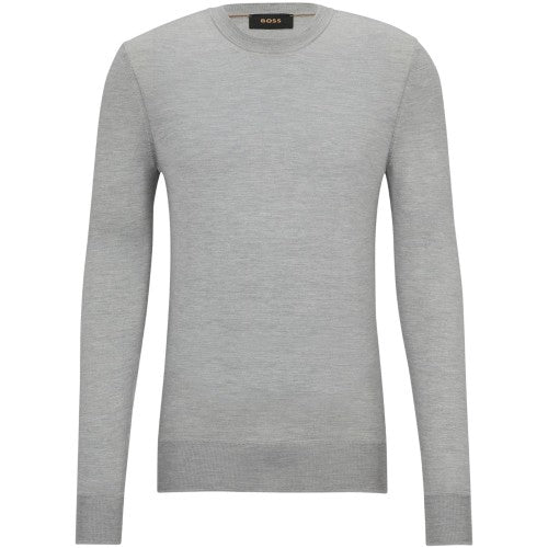 Front - Boss Mens Merino Wool Regular Jumper