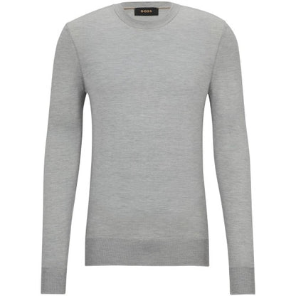 Front - Boss Mens Merino Wool Regular Jumper