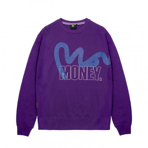 Front - Money Mens Stencil Crew Neck Sweatshirt