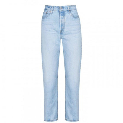 Front - Levis Womens/Ladies 501 Straight Leg Ankle Grazer Jeans
