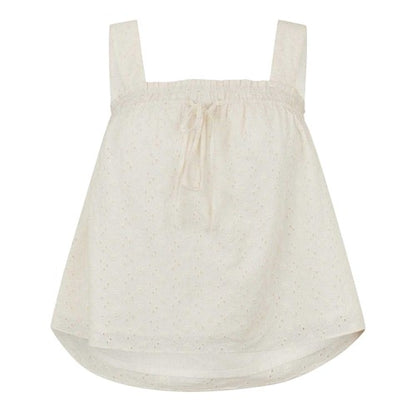 Front - Jack Wills Womens/Ladies Broderie Cotton Shirred Top