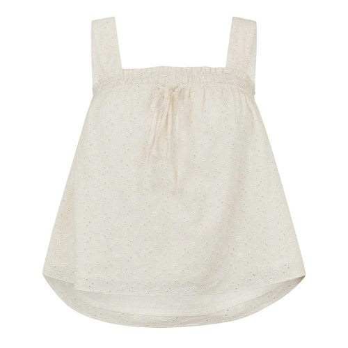 Front - Jack Wills Womens/Ladies Broderie Cotton Shirred Top