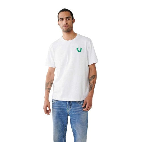 Front - True Religion Mens Heritage Back Print T-Shirt