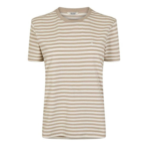 Front - Jack Wills Womens/Ladies Endmoor Stripe Boyfriend T-Shirt