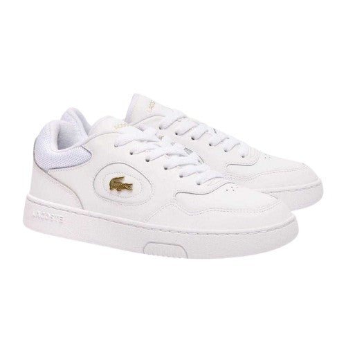 Front - Lacoste Womens/Ladies Lineset Leather Flat Trainers