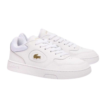 Front - Lacoste Womens/Ladies Lineset Leather Flat Trainers