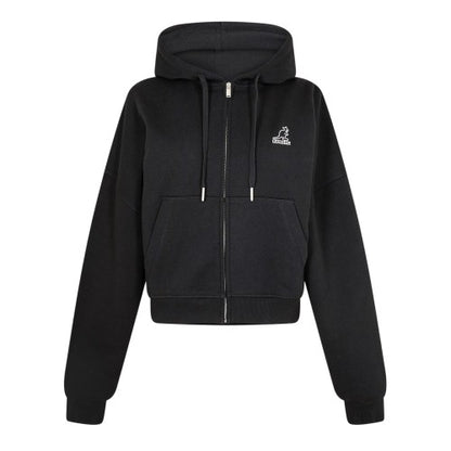 Front - Kangol Womens/Ladies Ribbed Full Zip Hoodie