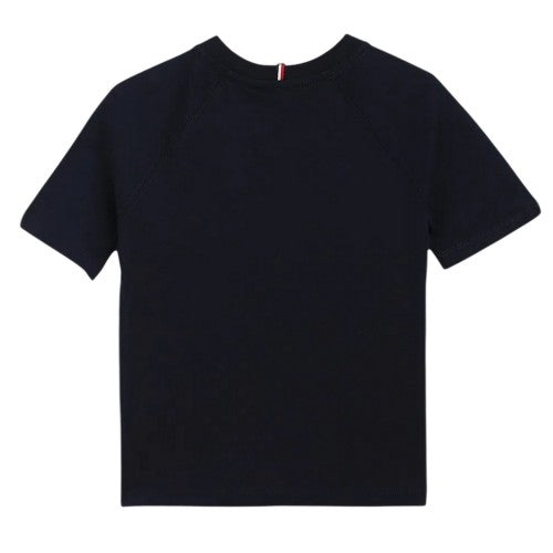 Navy Night - Back - Tommy Hilfiger Childrens-Kids Varsity Logo Regular T-Shirt