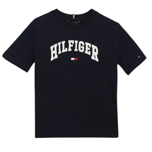 Front - Tommy Hilfiger Childrens/Kids Varsity Logo Regular T-Shirt