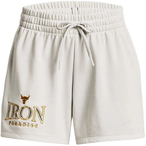 Front - Under Armour Womens/Ladies Project Rock Iron Paradise Shorts