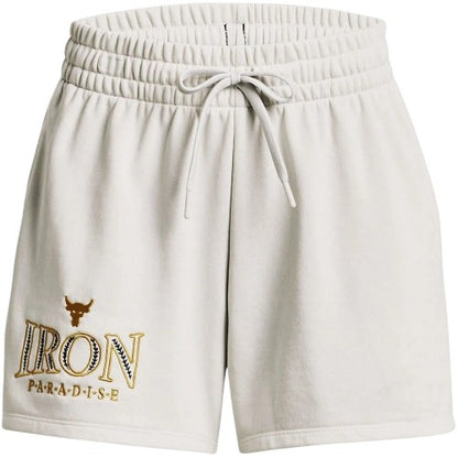 Front - Under Armour Womens/Ladies Project Rock Iron Paradise Shorts