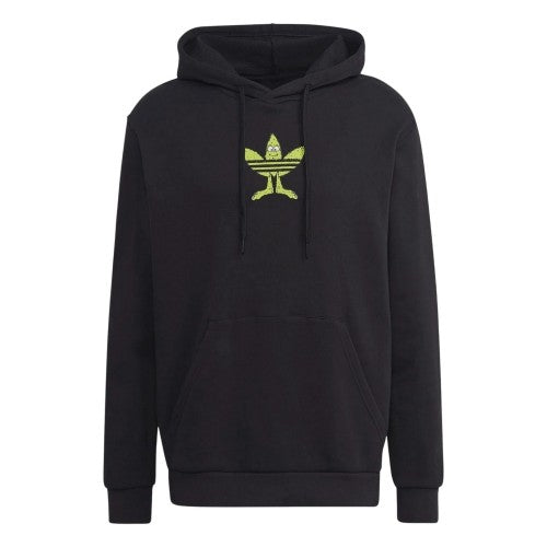 Front - Adidas Unisex Adult Originals Graphic Print Long-Sleeved Hoodie