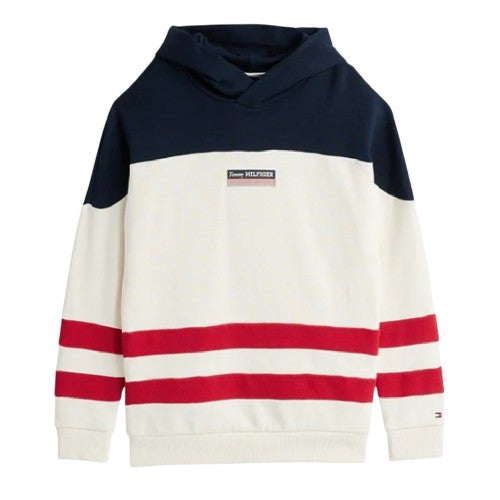 Front - Tommy Hilfiger Boys Colour Block Sweatshirt