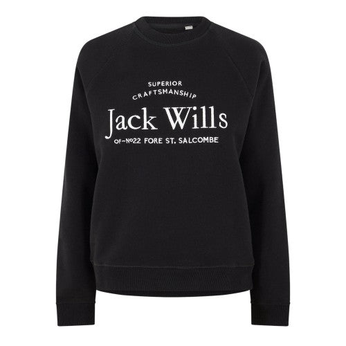Front - Jack Wills Womens/Ladies Hunston Graphic Crew Neck Sweatshirt