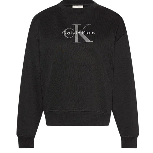 Front - Calvin Klein Womens/Ladies Logo Long-Sleeved Sweatshirt