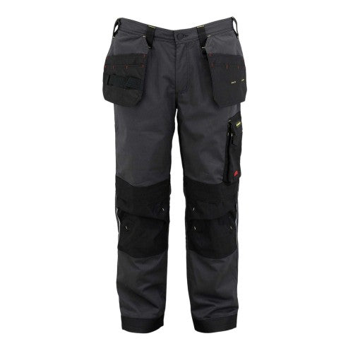 Front - Dunlop Mens Multi Pocket Straight Work Trousers