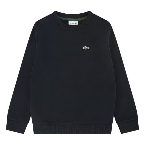 Front - Lacoste Childrens/Kids Logo Crew Neck Sweatshirt