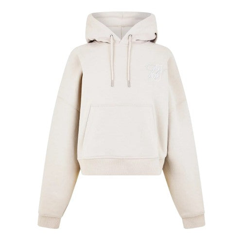 Front - Jack Wills Womens/Ladies Cropped Relaxed Fit Hoodie