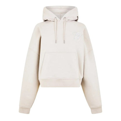 Front - Jack Wills Womens/Ladies Cropped Relaxed Fit Hoodie