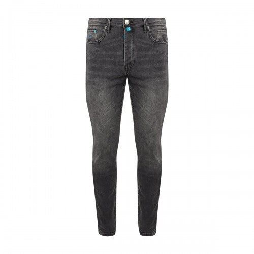 Front - Unlike Humans Mens Denim Tapered Jeans