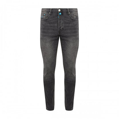 Front - Unlike Humans Mens Denim Tapered Jeans