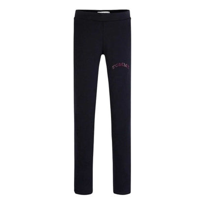 Front - Tommy Hilfiger Girls Foil Logo Leggings