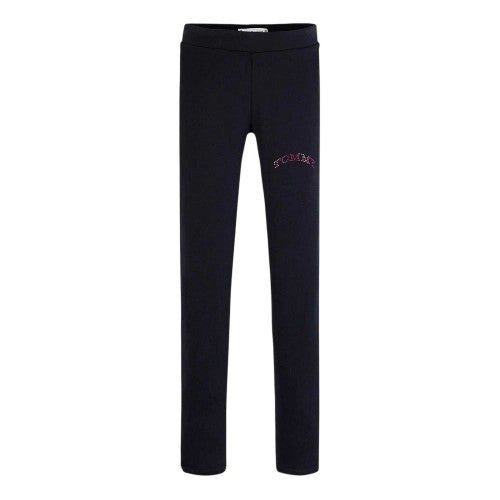 Front - Tommy Hilfiger Girls Foil Logo Leggings