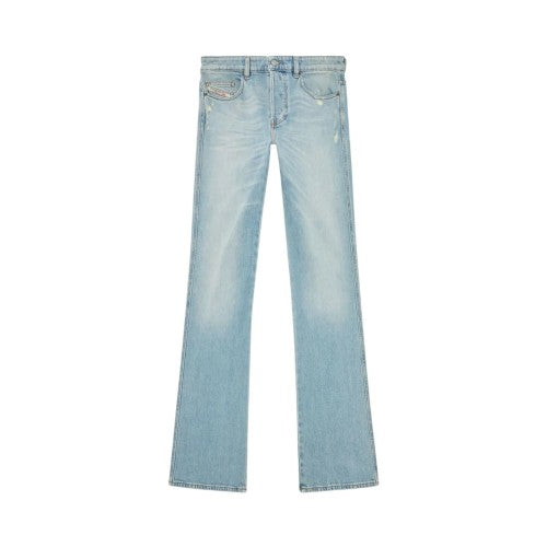 Front - Diesel Mens 1998 Light Wash Straight Leg Jeans