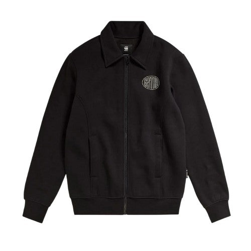 Front - G-Star Mens Collared Full Zip Regular Sweatshirt
