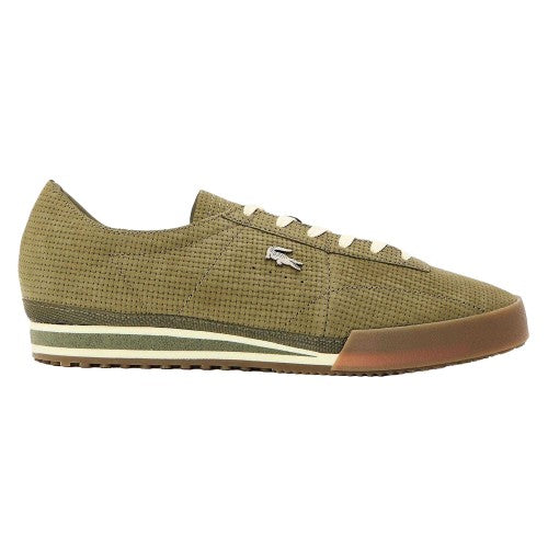 Front - Lacoste Mens Aura Leather Trainers