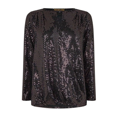 Front - Biba Womens/Ladies Sparkle Wrap Top
