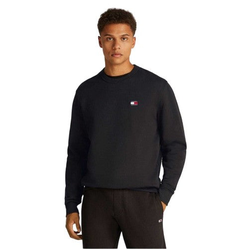 Front - Tommy Jeans Mens Logo Sweatshirt