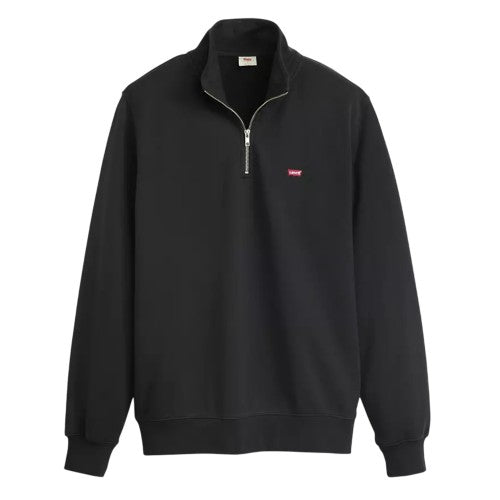 Front - Levis Mens Logo Quarter Zip Sweatshirt