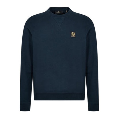 Front - Belstaff Mens Embroidered Logo Cotton Sweatshirt