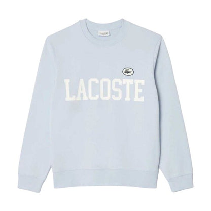 Front - Lacoste Mens Flock Print Fleece Sweatshirt