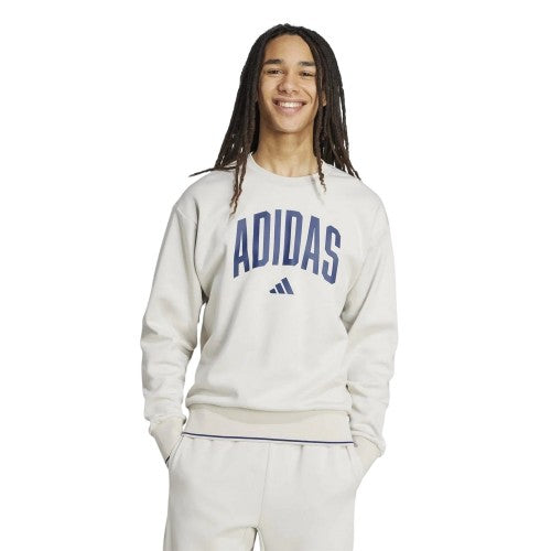 Front - Adidas Mens Collegiate Logo Sweatshirt