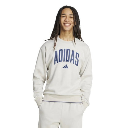 Front - Adidas Mens Collegiate Logo Sweatshirt