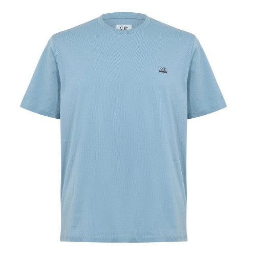 Front - C.P. Company Mens 30/1 Tonal Logo Jersey T-Shirt