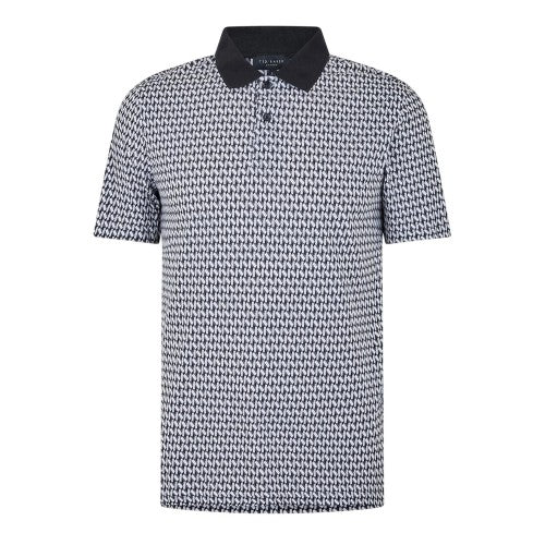 Front - Ted Baker Mens Geometric Polo Shirt