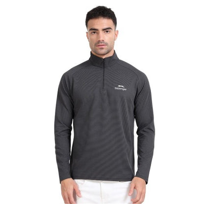Front - Slazenger Mens Quarter Zip Sweatshirt