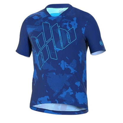 Front - Bicycle Line Mens Camouflage Fitted T-Shirt