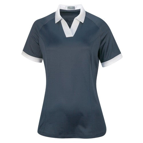 Front - Callaway Womens/Ladies V Neck Polo Shirt
