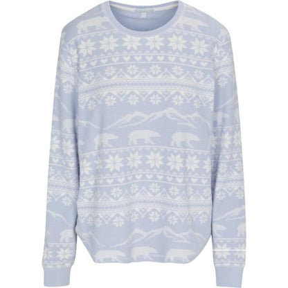 Front - PJ Salvage Womens/Ladies Snowflake Relaxed Fit Top