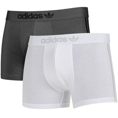 Front - Adidas Mens Originals Comfort Boxer Briefs (Pack of 2)